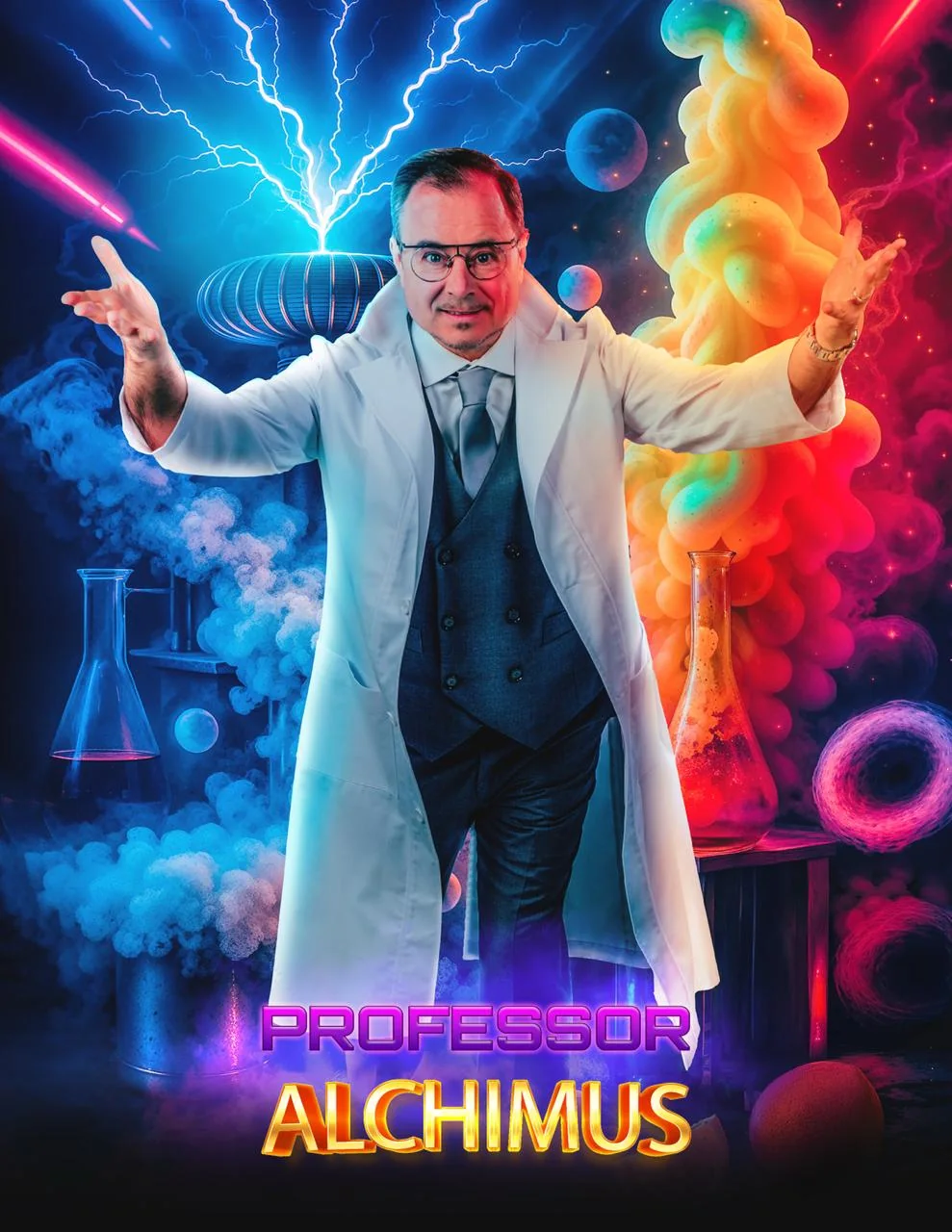 Professor Alchimus interactive science and magic show for children and families